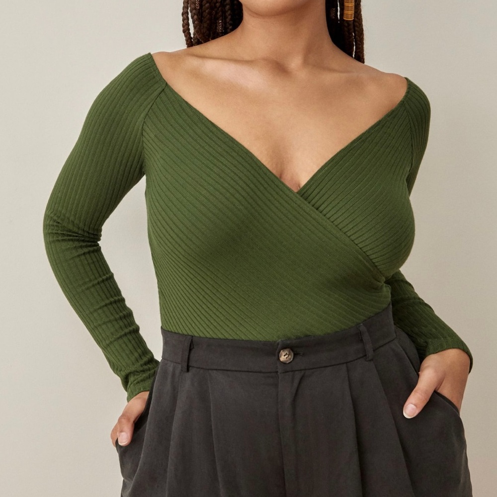 Reformation Minnie Top. Fern size medium. NWT